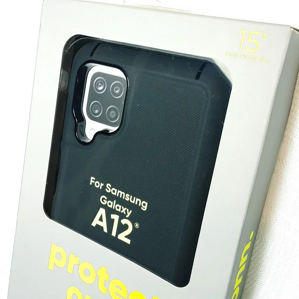 NWT Onn Phone Case Samsung Galaxy A12 Durable Phone Case Heavy Duty Rugged Black